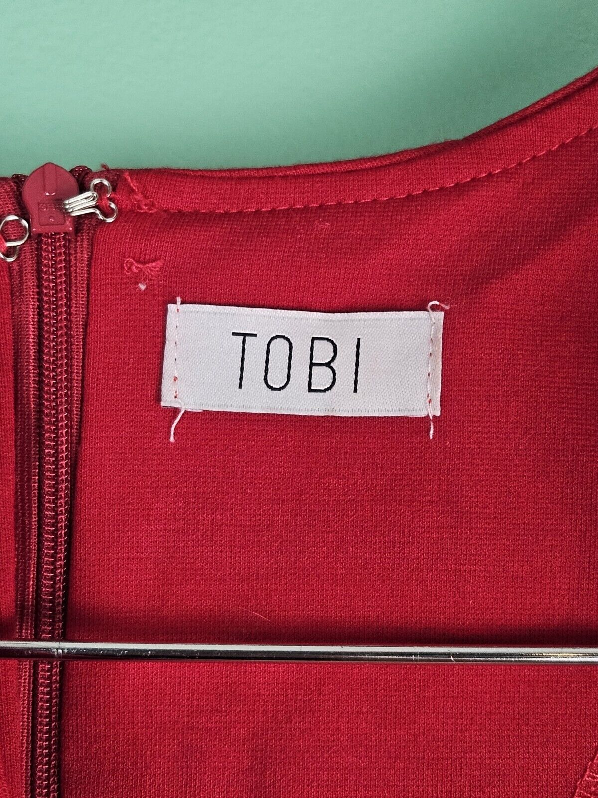 TOBI Women's Red Short Bodycon Dress Size M