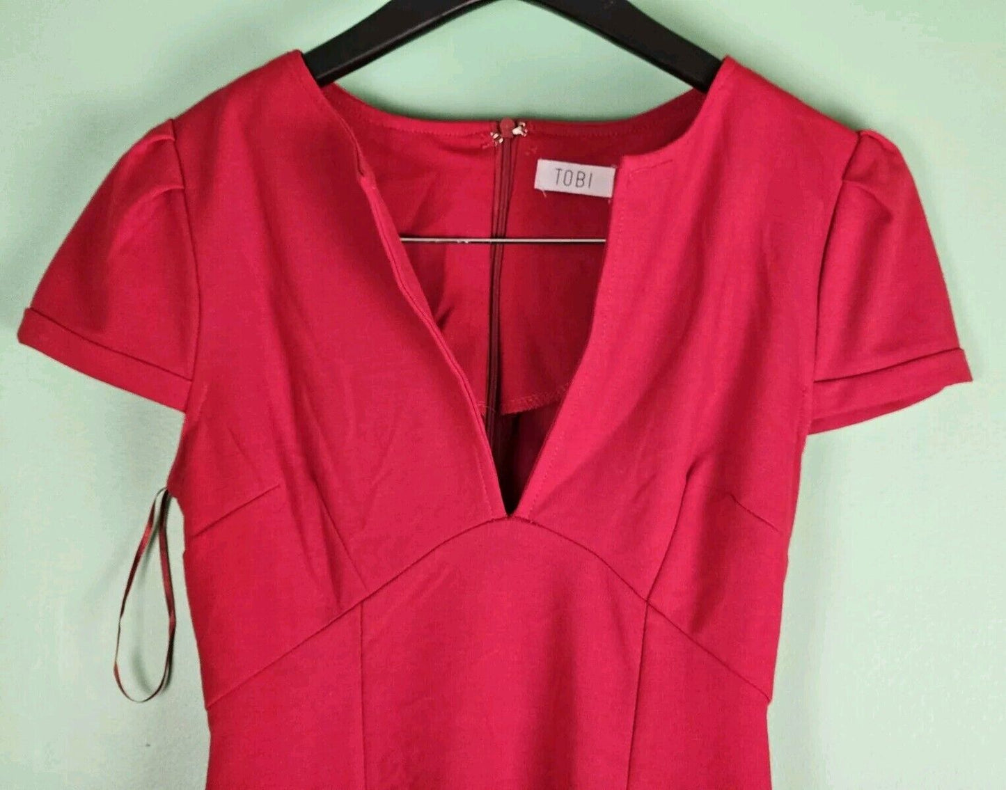 TOBI Women's Red Short Bodycon Dress Size M