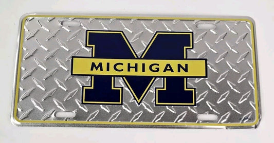 Vintage University of Michigan License Plate Wolverines Metal