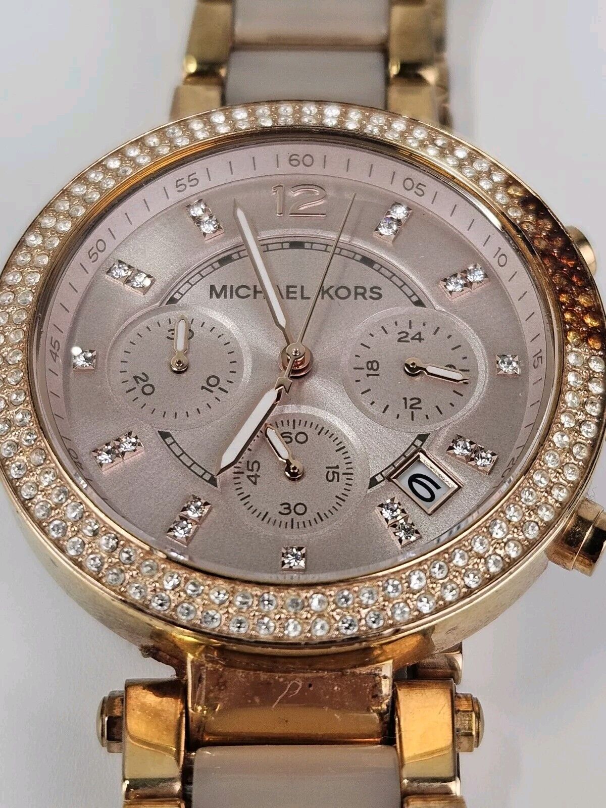 Michael Kors Parker MK5354 Women's Gold Stainless Steel Analog Dial Watch JNA617