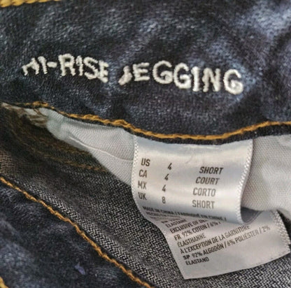 American Eagle womens super high rise jegging size 4 stretch dark wash