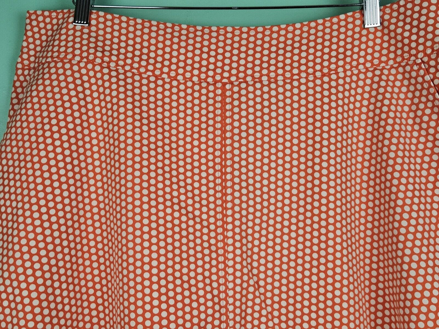 Lane Bryant The Modernist Collection Orange Polka Dots Skirt Size 18