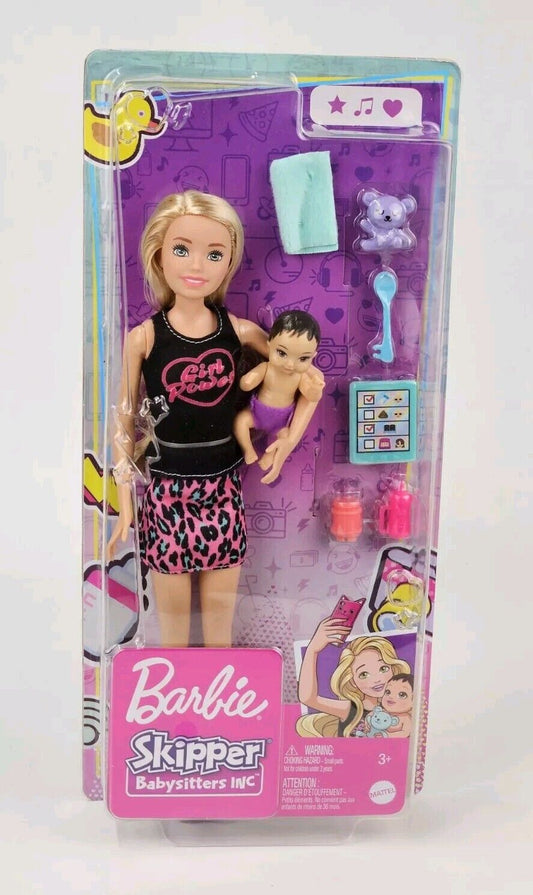 Mattel Barbie Skipper Babysitters Inc. Doll & Accessories Girl Power