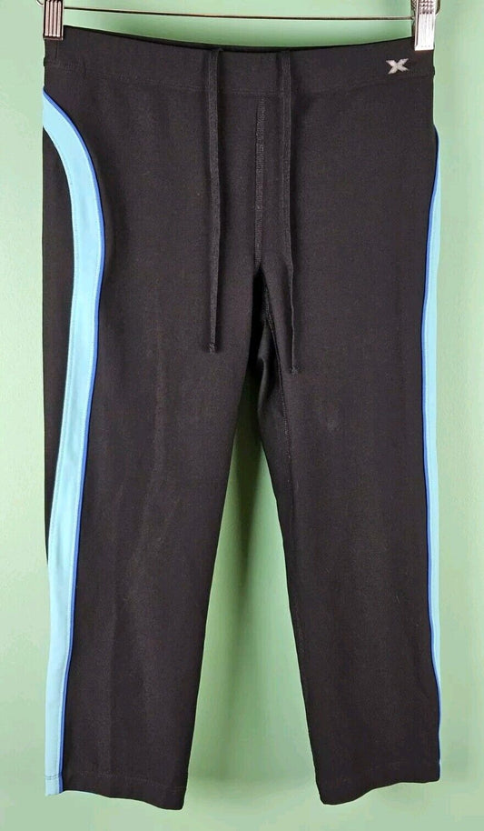 Xersion Performance Womens Black Athletic Capri Leggings Size Small Fitted