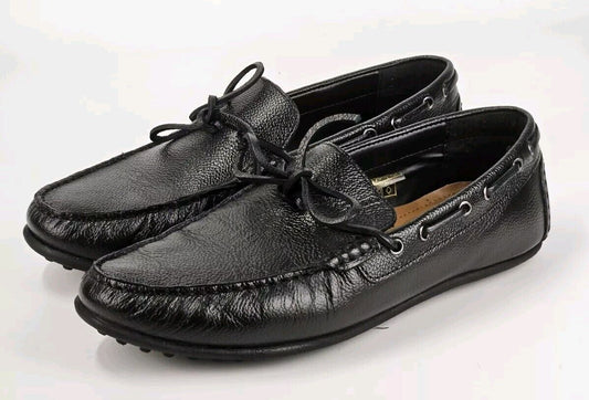 Men's Black Leather Aldo Dress Shoes Size 10.5 Loafer Casual