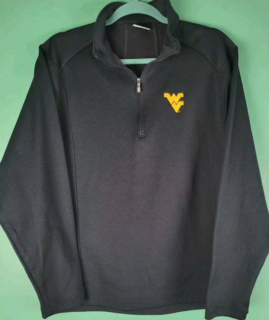 WV Mountaineers Nike Golf 1/4 Zip Size M West Virginia Training Golf Pullover