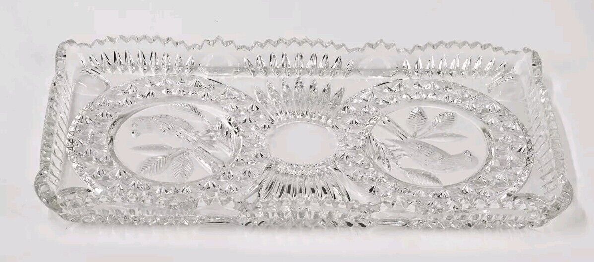 Hofbauer "The Byrdes Collection"  Large Rectangular Platter 12.5" X 6.5"