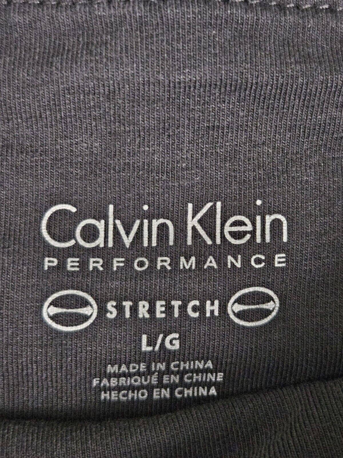 Calvin Klein Performance Leggings Large Logo Black Hidden Pocket