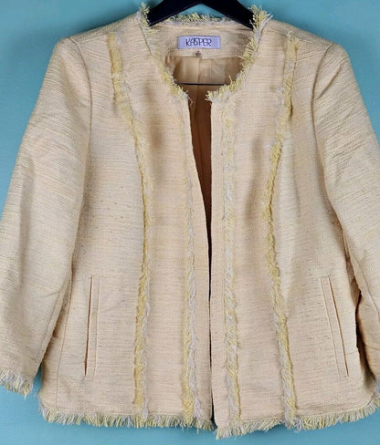 Kasper Yellow Women’s Blazer Jacket Size 14