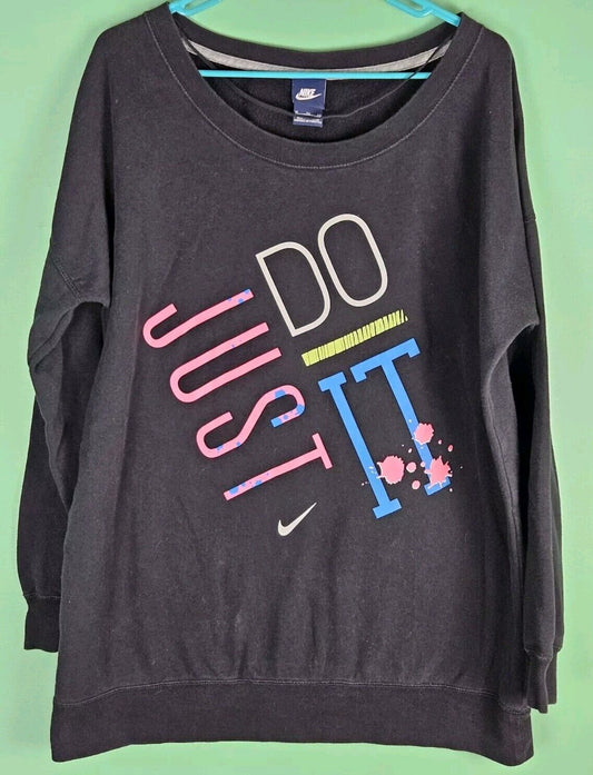 Nike Cotton Women’s Size XL Sweatshirt Oversized Active Wear Just Do It