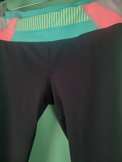 Lululemon Womens Size S Back Zip Pocket Retro Colorful Waist Run Inspire Legging