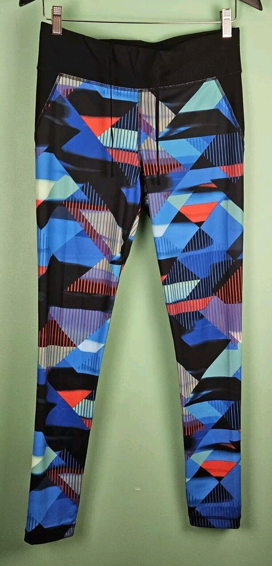 XERSION Blue Women's Leggings Medium Athletic Pants Fitted Workout