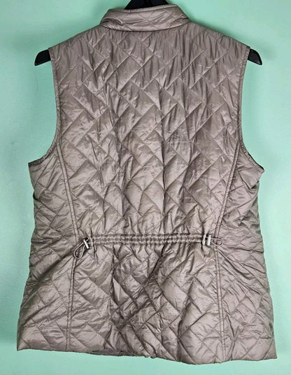 Croft & Barrow Woman’s Quilted Brown Vest Jacket Large