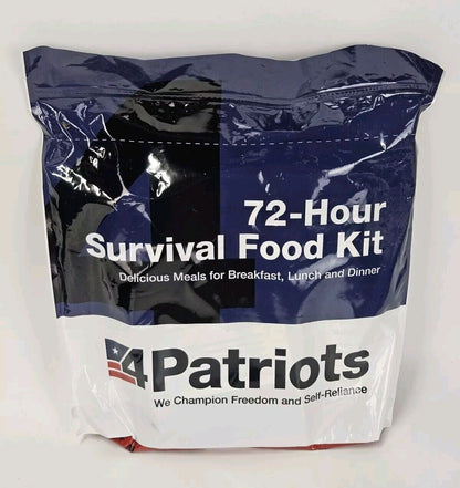 4 Patriots 72-Hour Emergency Food Supply Survival Kit Perfect for Camping Freeze