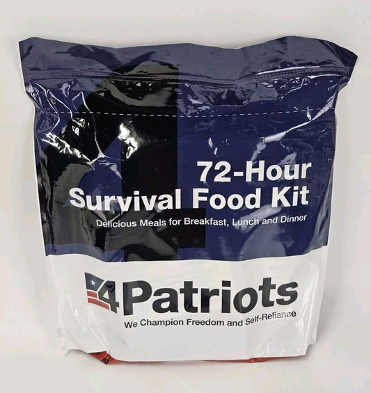 4 Patriots 72-Hour Emergency Food Supply Survival Kit Perfect for Camping Freeze