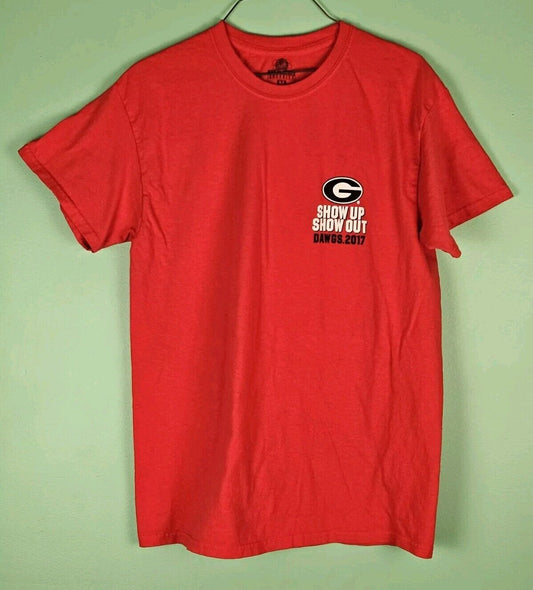 University of Georgia Bulldogs 2017 Sic' EM Dawgs TEE T SHIRT Sz Mens M Red