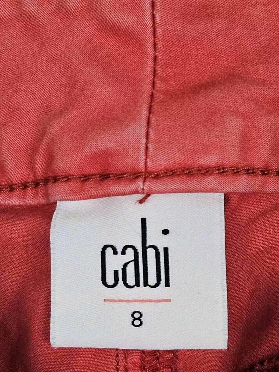 CAbi Nantucket Red Capri 5178 Hutton Jogger Pants Women’s Size 8