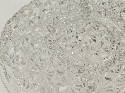 BEAUTIFUL 5 PART RELISH SERVING DISH DAISY & BUTTON CLEAR BY INDIANA GLASS