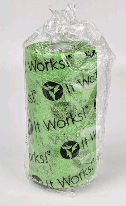 It Works! 6" Green FAB WRAP Roll Tape Brand New