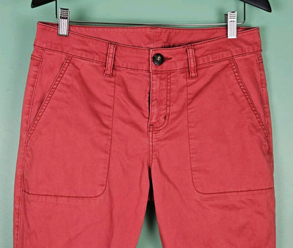 CAbi Nantucket Red Capri 5178 Hutton Jogger Pants Women’s Size 8