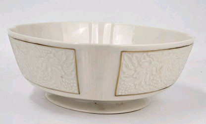 Lenox Bordeaux Collection Ivory w/gold Trim Octagonal Bowl 10"