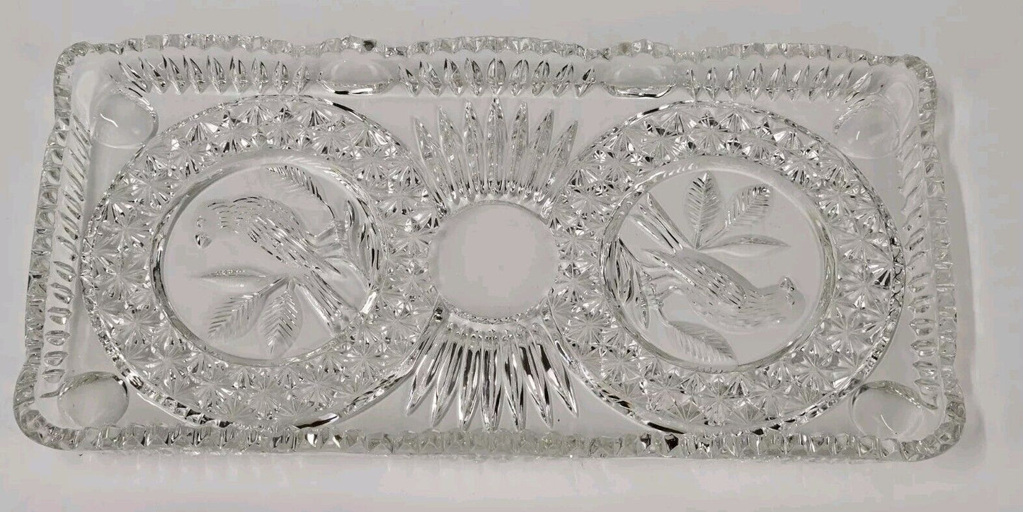 Hofbauer "The Byrdes Collection"  Large Rectangular Platter 12.5" X 6.5"