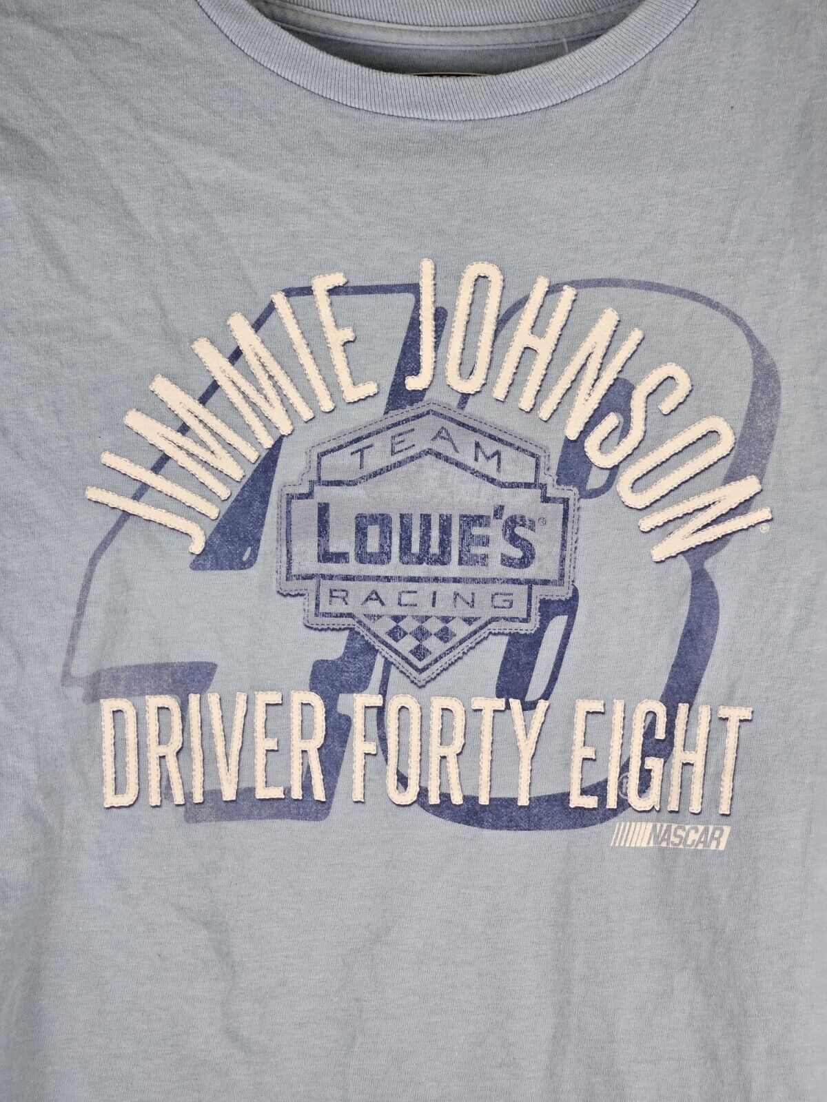 Jimmie Johnson Nascar Small Blue Team Lowe's Racing T Shirt