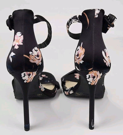 Jessica Simpson | Black Floral Stain Heels Size 10