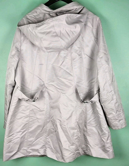 Jones New York, Size 2xl Women's Full Zip Hooded Windbreaker Jacket