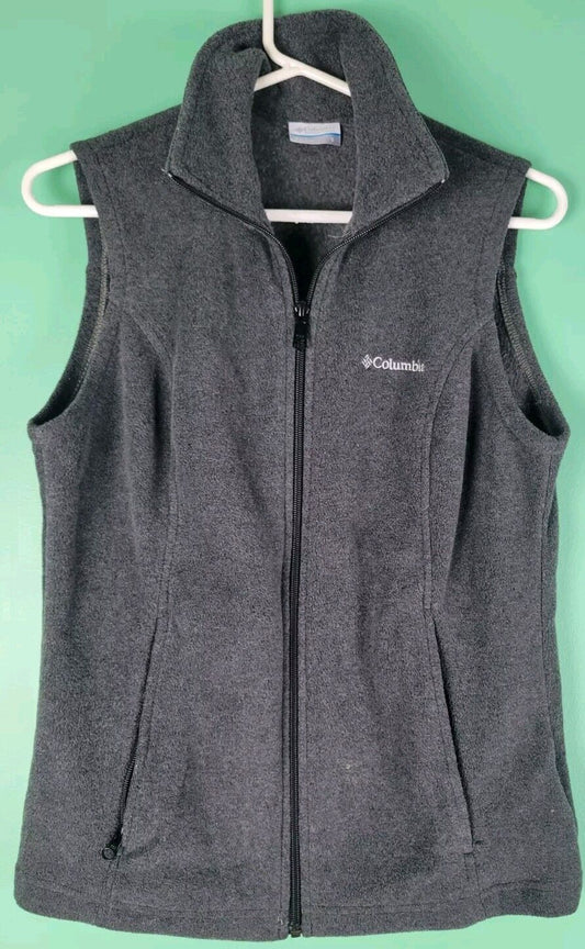 Columbia Women's Mount Cannon Fleece Vest Full-Zip Black :  Size Small