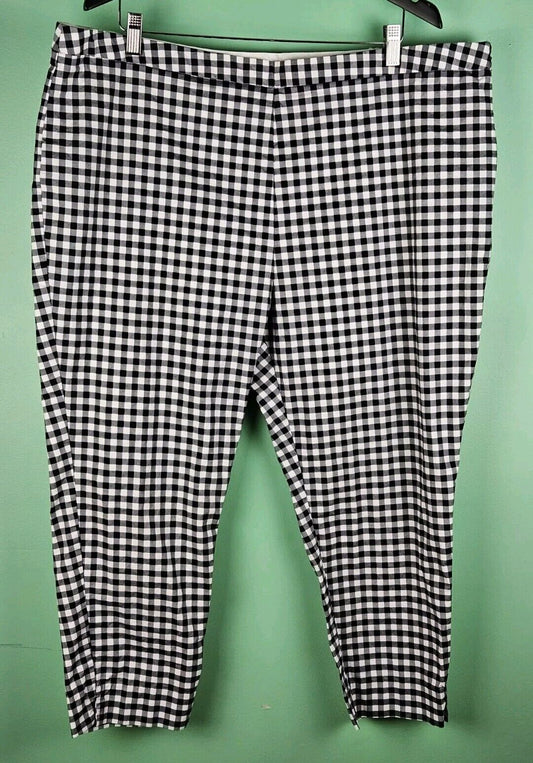 Victoria Beckham for Target Gingham Ankle Pants Women's 22W