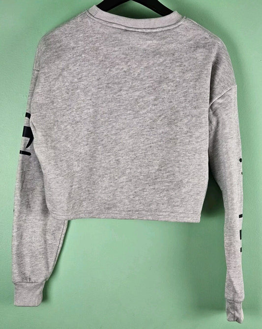 Cropped Cut Off Cropped Sweatshirt Champion Life Women's  Oversized Large Grey