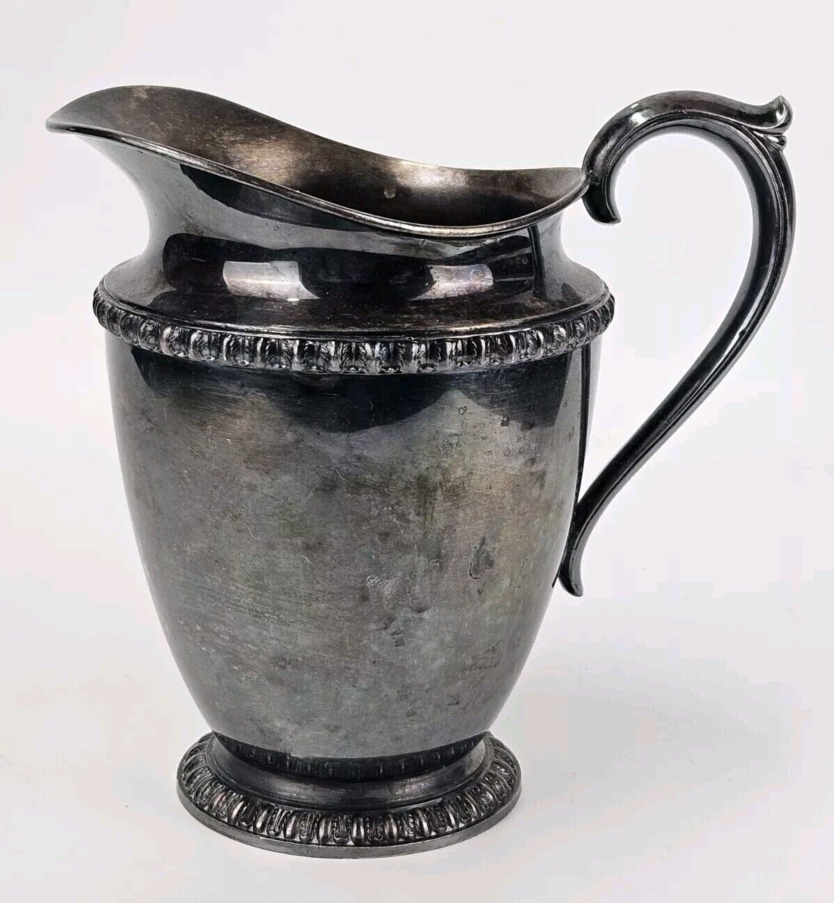 Fenwick William Rogers #1217 Leaf Pattern Silver-Plated Water Pitcher Vintage