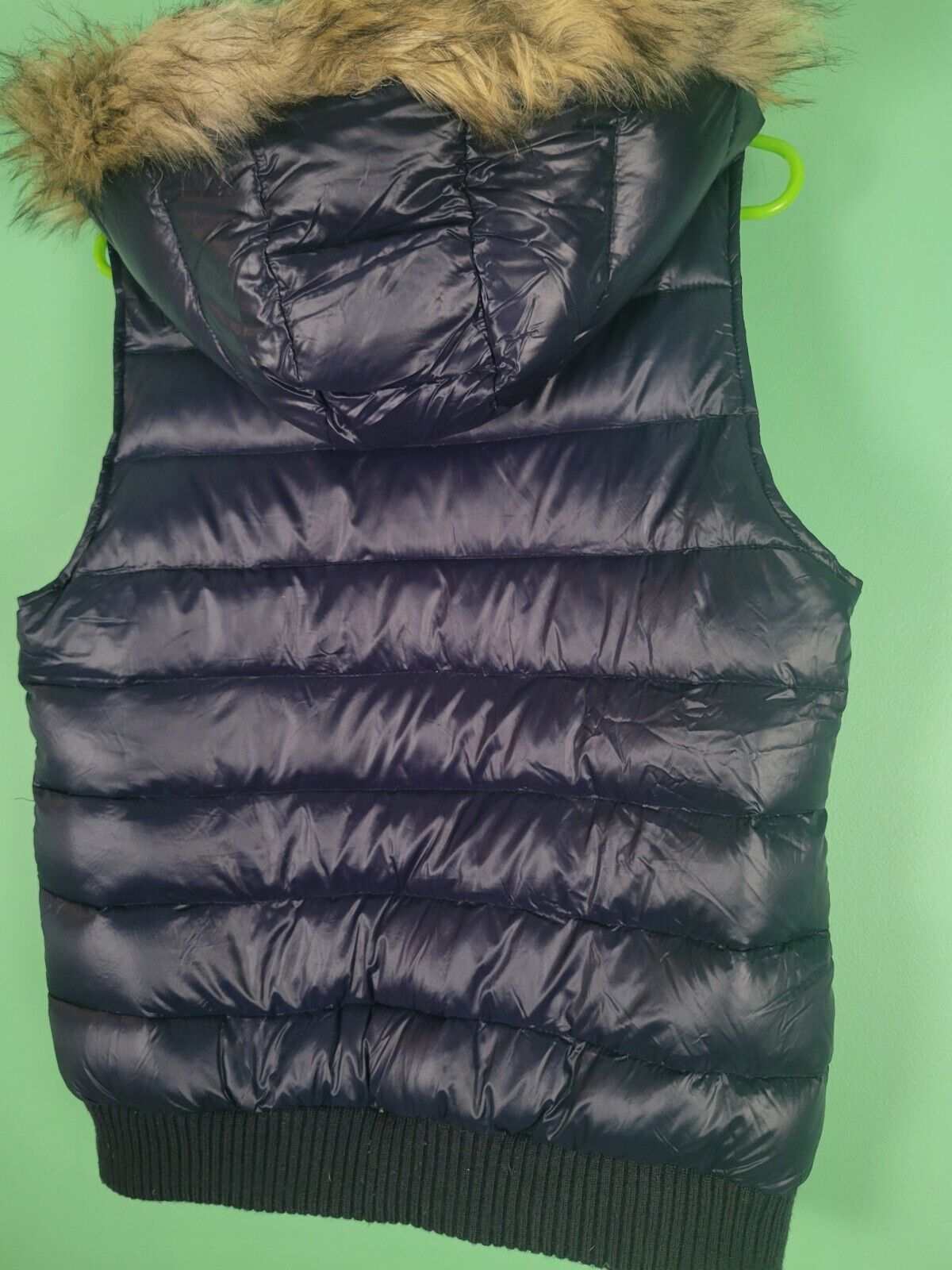 American Eagle Outfitters Women’s Puffer Vest - Navy Blue - Size L - Pre-owned