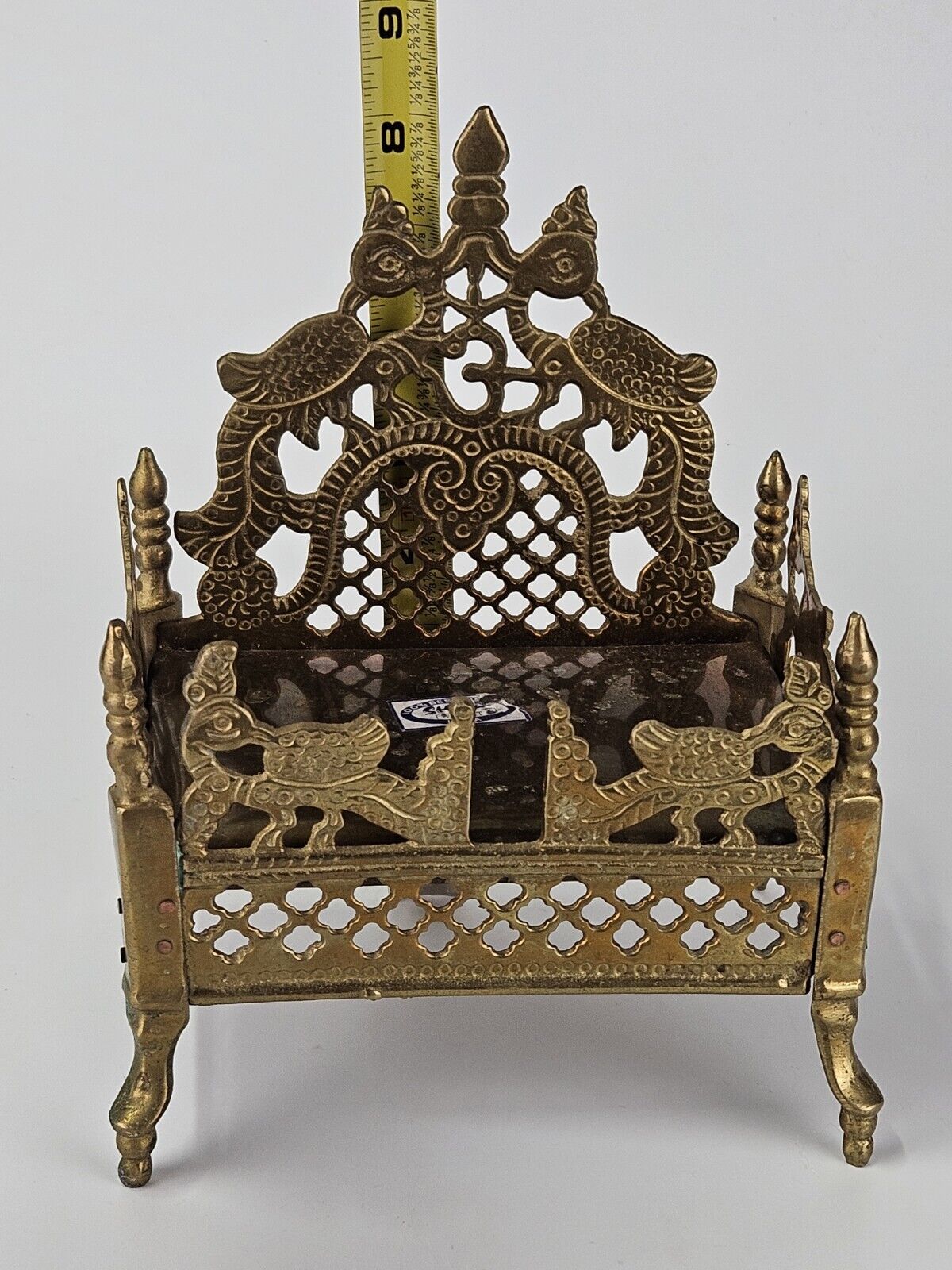 Shiva Indian Brass Hindu Religious God Deity Pedestal Big God Holy Chair