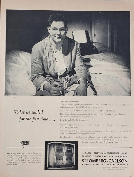 1944 ADVERTISEMENT ADVERTISING AD for Stromberg Carlson console radio