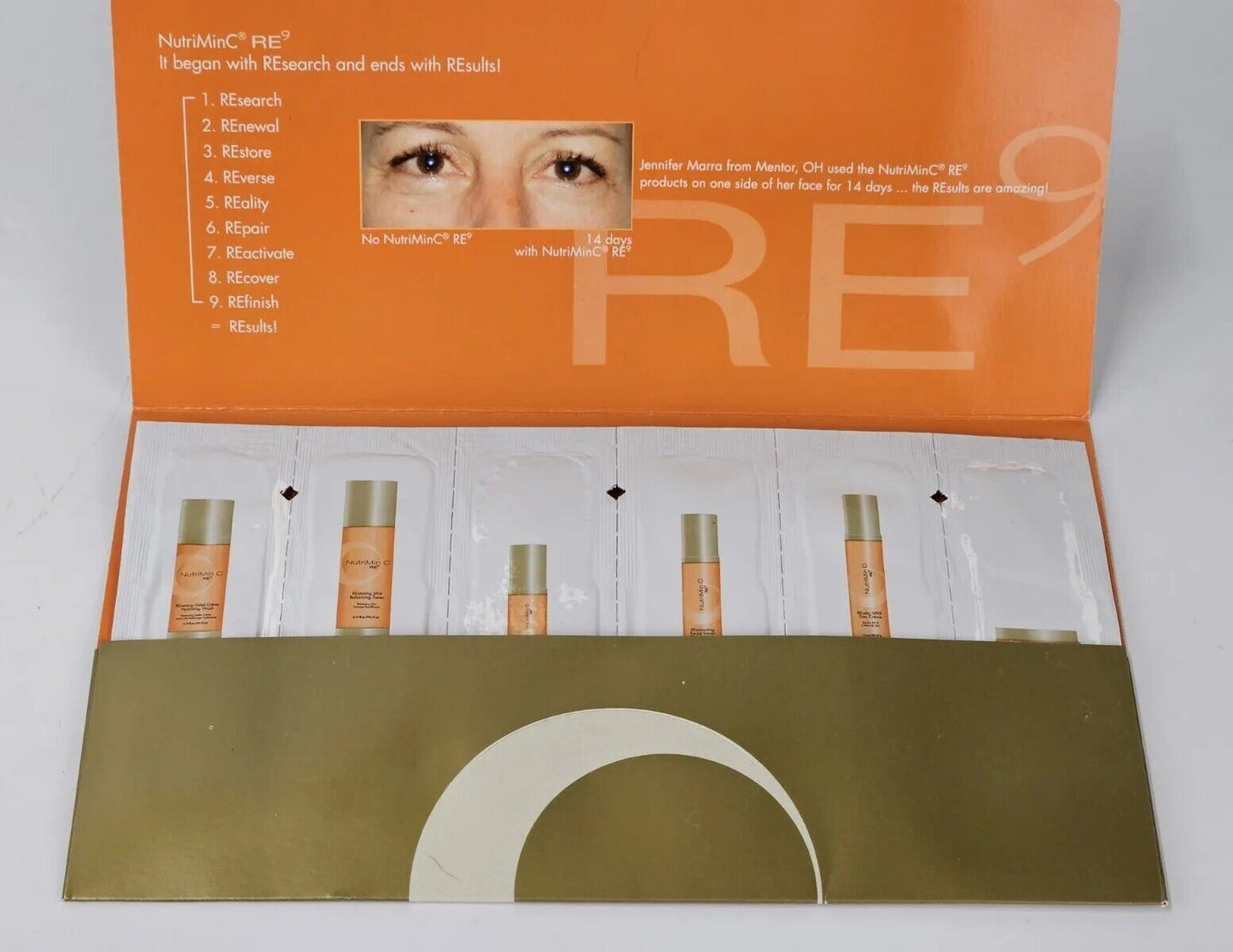 NEW! NutriMin C Re9 6 piece master sample set! Arbonne International Facial Kit