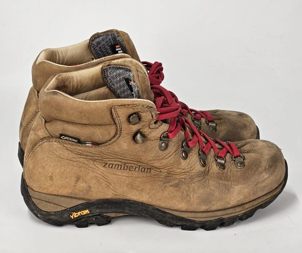 Zamberland Gore-Tex Boots Womens 8H Brown Leather Hiking Trekking Backpacking