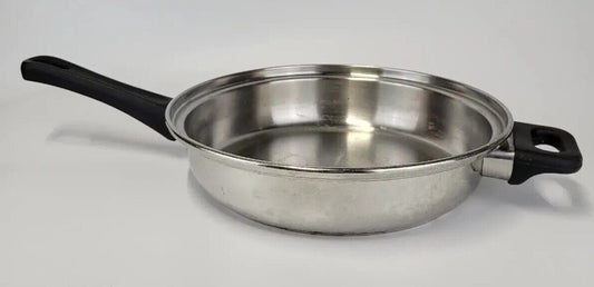 Vtg Vapo Seal 10” Temp-Tone 7 Ply T304 Stainless Steel Sauce Pan Pot