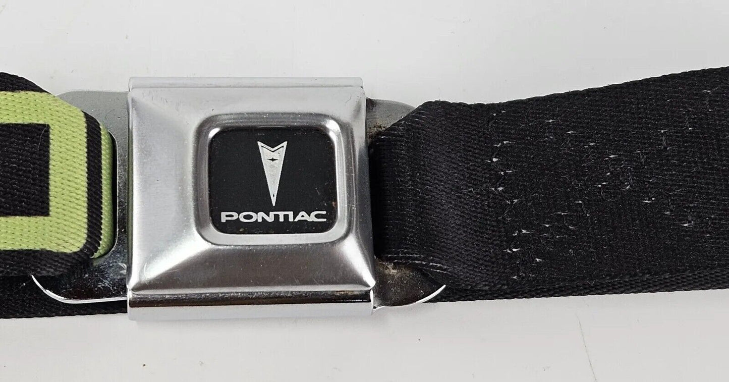 Pontiac Seatbelt Buckle Down Adult Belt Adjustable Made Usa Drop Bass Not Bombs