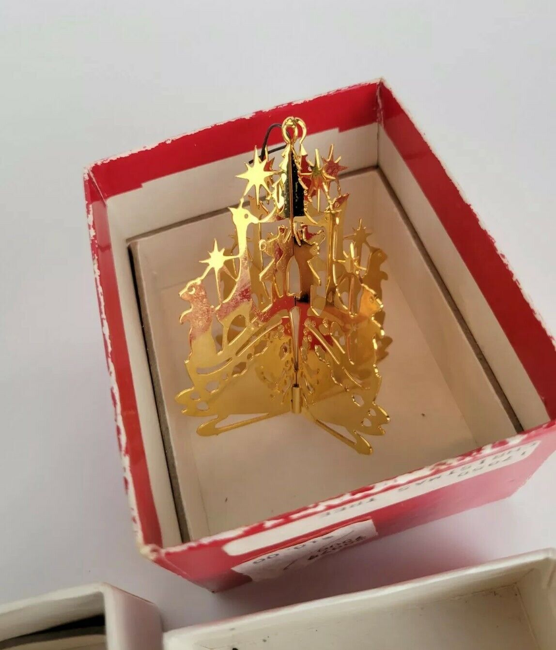 Tammytrims 24K Gold Finish Christmas Ornaments in Box Lot