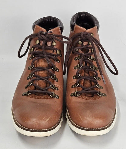 COLE HAAN ZERO GRAND BROWN LEATHER MEN'S CASUAL BOOTS SIZE 13W