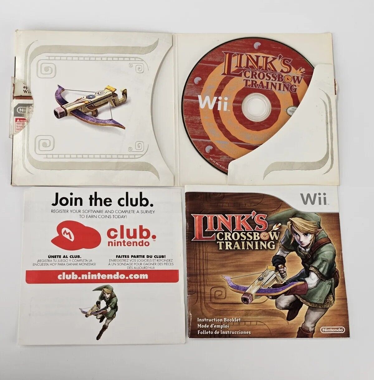 Nintendo Wii Links Crossbow Training Zelda Complete