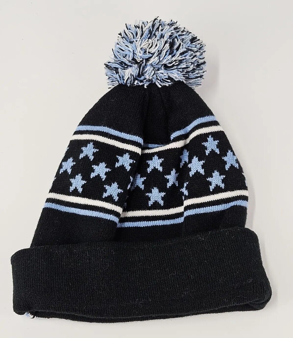 North Carolina UNC Tar Heels Cuffed Pom Knit Beanie Hat Cap