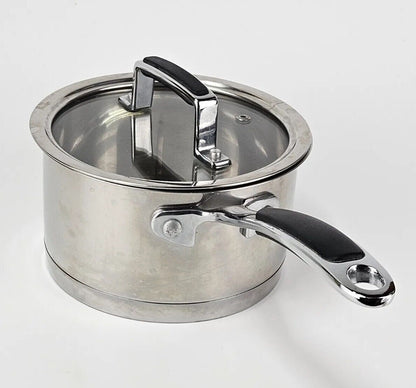 IL Mulino New York 1.5 Quart Stainless Steel Sauce Pan with Lid