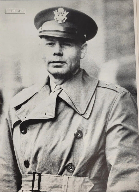 1944 Magazine Photo General Walter Bedell Smith in Washington