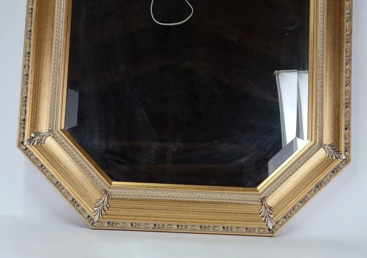 20" X 28" Wood Framed Allegro Mirror Italy Made Bombay Company Beveled Edge