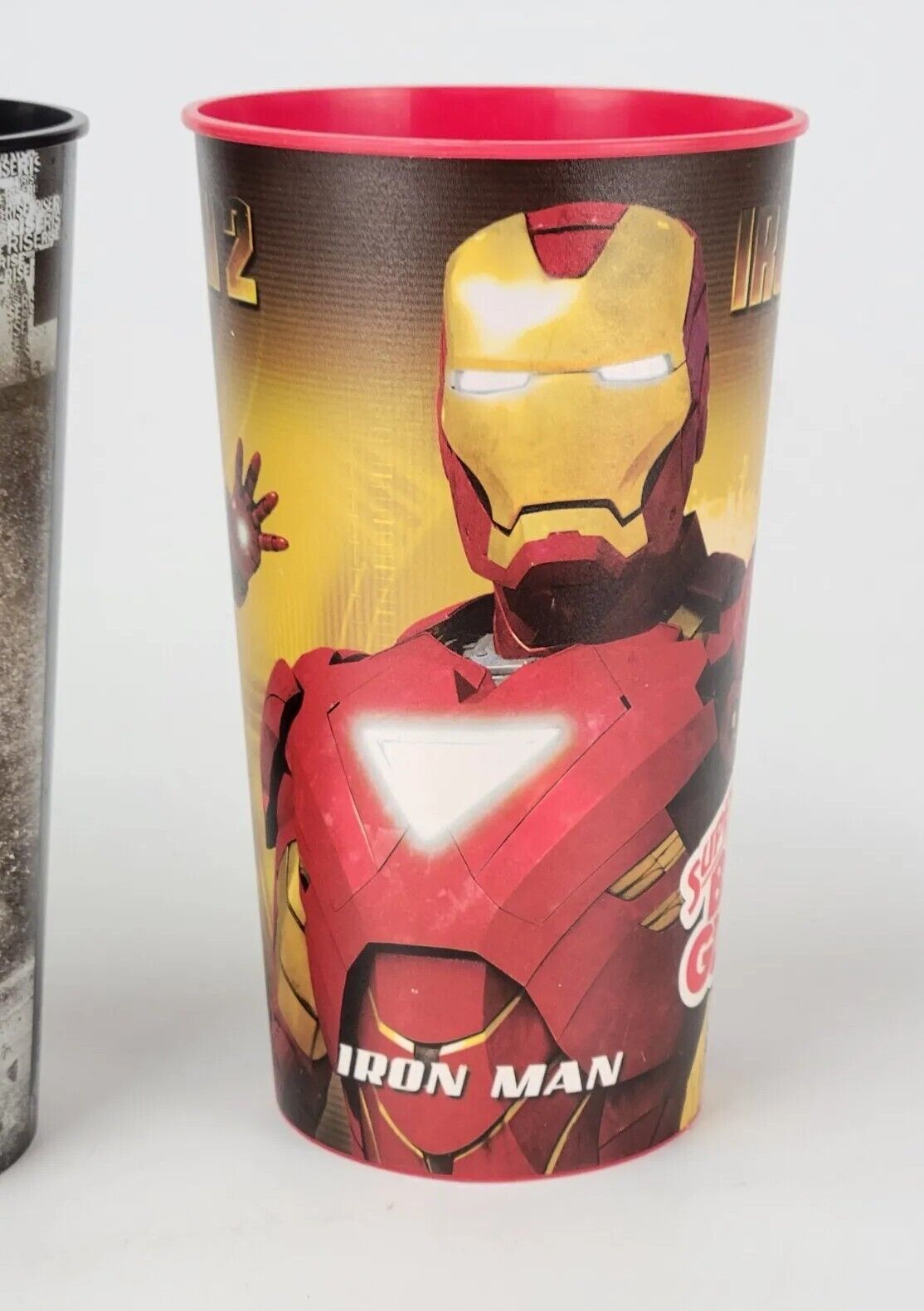 Iron Man 2 Movie 7/11 Promo BIG Gulp 44oz Cup SET: IRON MAN WHIPLASH BATMAN Lot