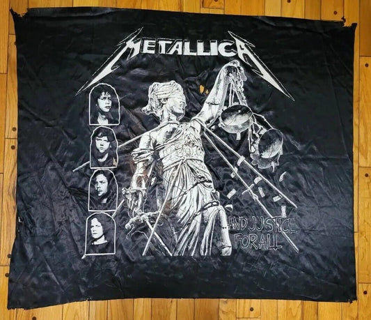 METALLICA - AND JUSTICE FOR ALL BANNER FLAG FABRIC POSTER TAPESTRY VINTAGE