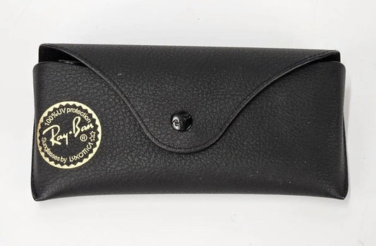 Ray Ban Leather Pouch Universal Soft Sunglasses Case w/ Cleaning Cloth